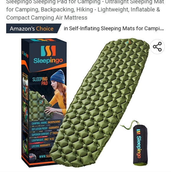 Sleepingo Other New Sleepingo Selfinflating Sleep Pad Poshmark